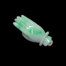 天然翡翠元寶在手吊墜