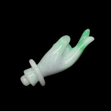 天然翡翠元寶在手吊墜