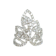 18K白金(750)皇冠鑽石戒指