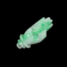 天然翡翠元寶在手吊墜